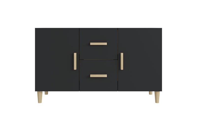 beBasic skænk 100x36x60 cm konstrueret træ sort - Sort - Opbevaring - Opbevaringsmøbler - Skænke & sideboards