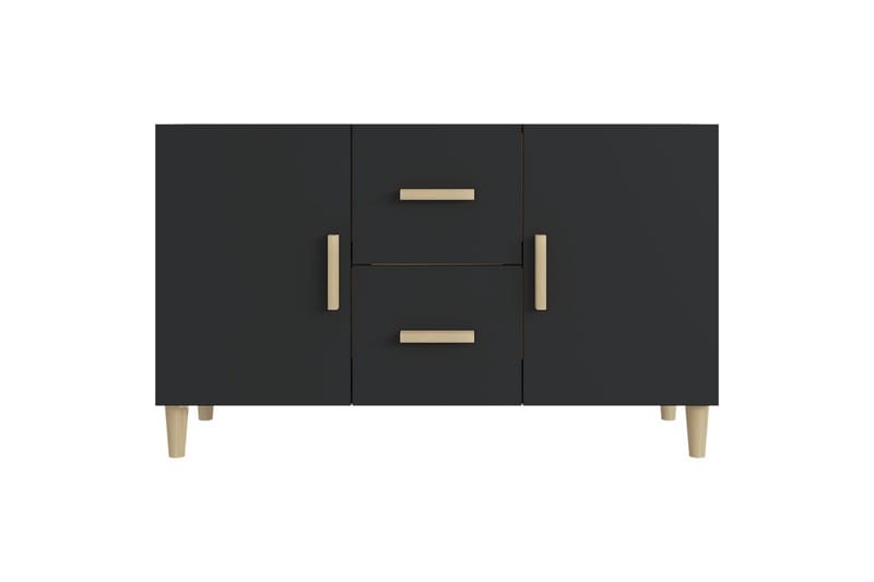 beBasic skænk 100x36x60 cm konstrueret træ sort - Sort - Skænke & sideboards