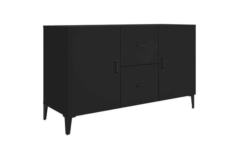 beBasic skænk 100x36x60 cm konstrueret træ sort - Sort - Skænke & sideboards