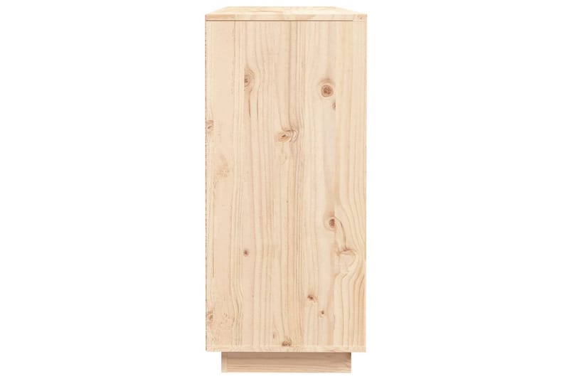 beBasic skænk 110,5x35x80 cm massivt fyrretræ - Brun - Skænke & sideboards