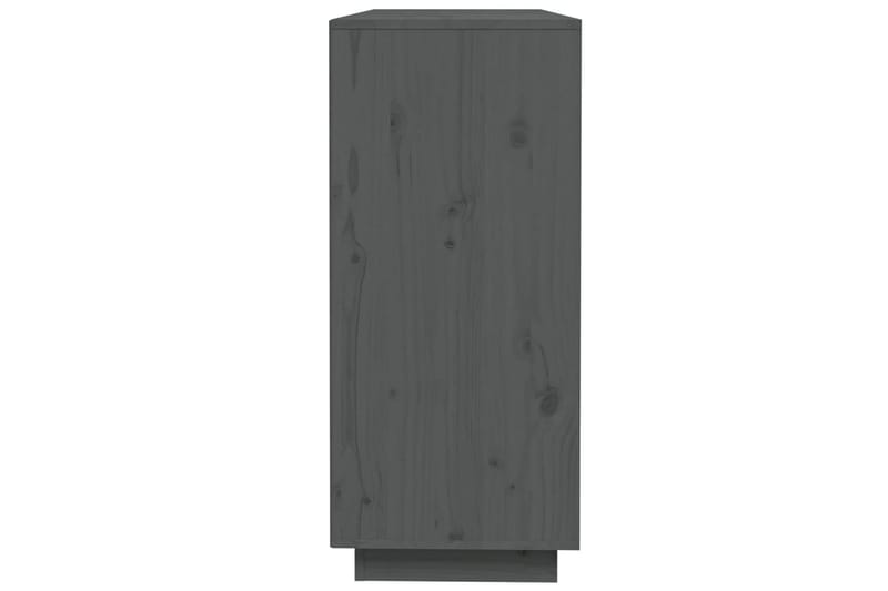 beBasic skænk 110,5x35x80 cm massivt fyrretræ grå - GrÃ¥ - Skænke & sideboards