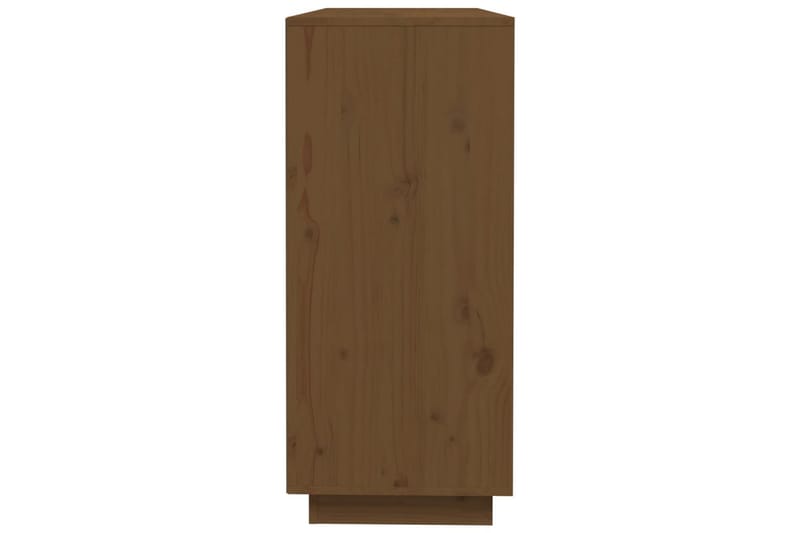 beBasic skænk 110,5x35x80 cm massivt fyrretræ gyldenbrun - Brun - Skænke & sideboards