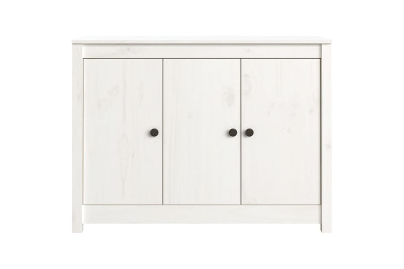 beBasic skænk 110x35x74 cm massivt fyrretræ hvid - Hvid - Opbevaring - Opbevaringsmøbler - Skænke & sideboards