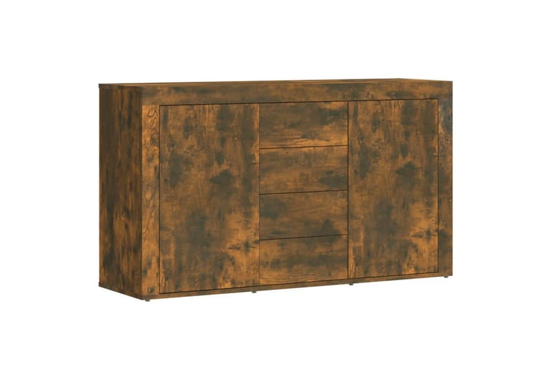 beBasic skænk 120x36x69 cm konstrueret træ røget egetræsfarve - Brun - Skænke & sideboards