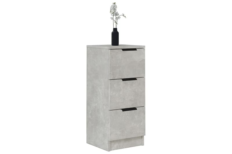 beBasic skænk 30x30x70 cm konstrueret træ betongrå - GrÃ¥ - Skænke & sideboards