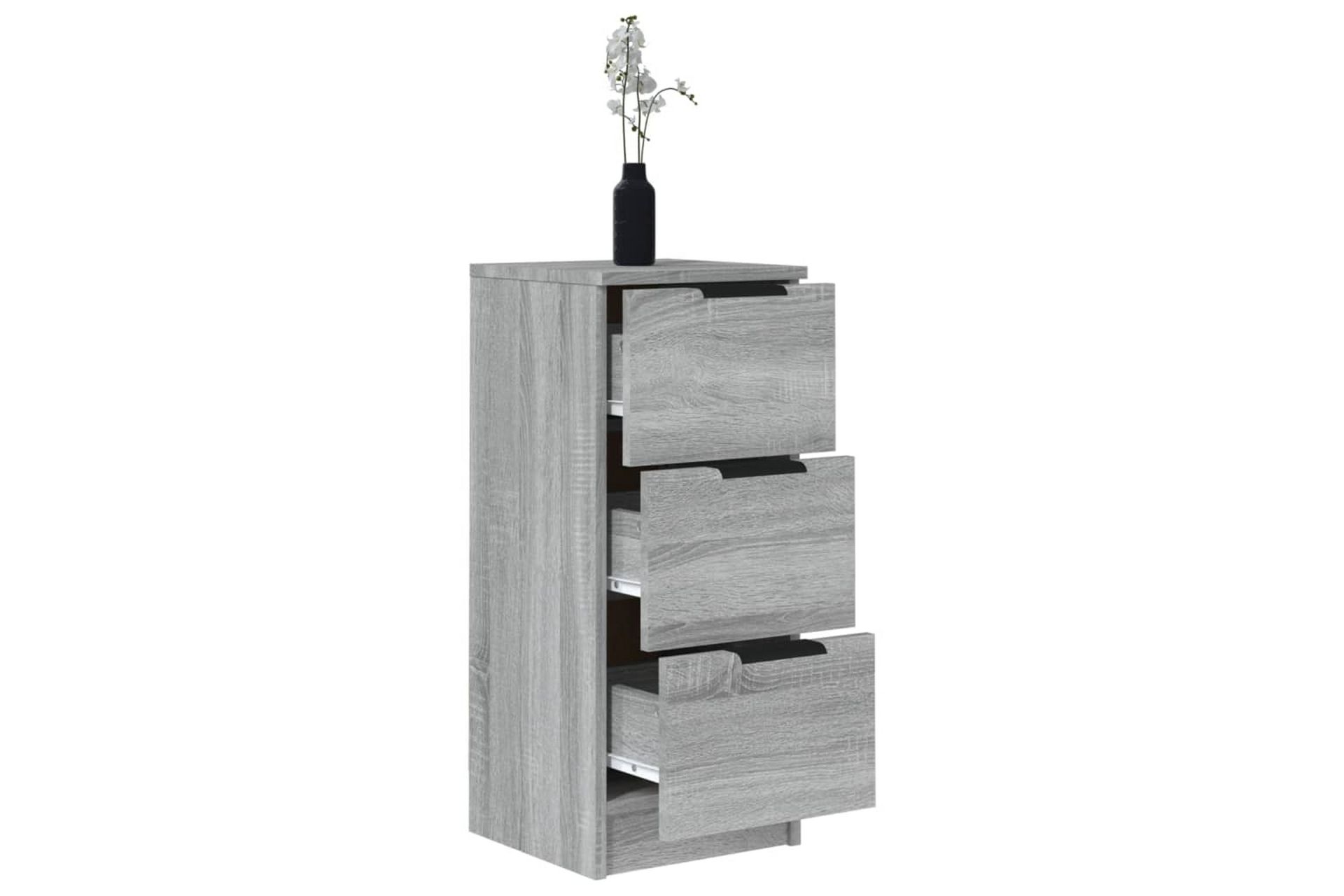beBasic skænk 30x30x70 cm konstrueret træ grå sonoma-eg - GrÃ¥ - Opbevaring - Opbevaringsmøbler - Skænke & sideboards