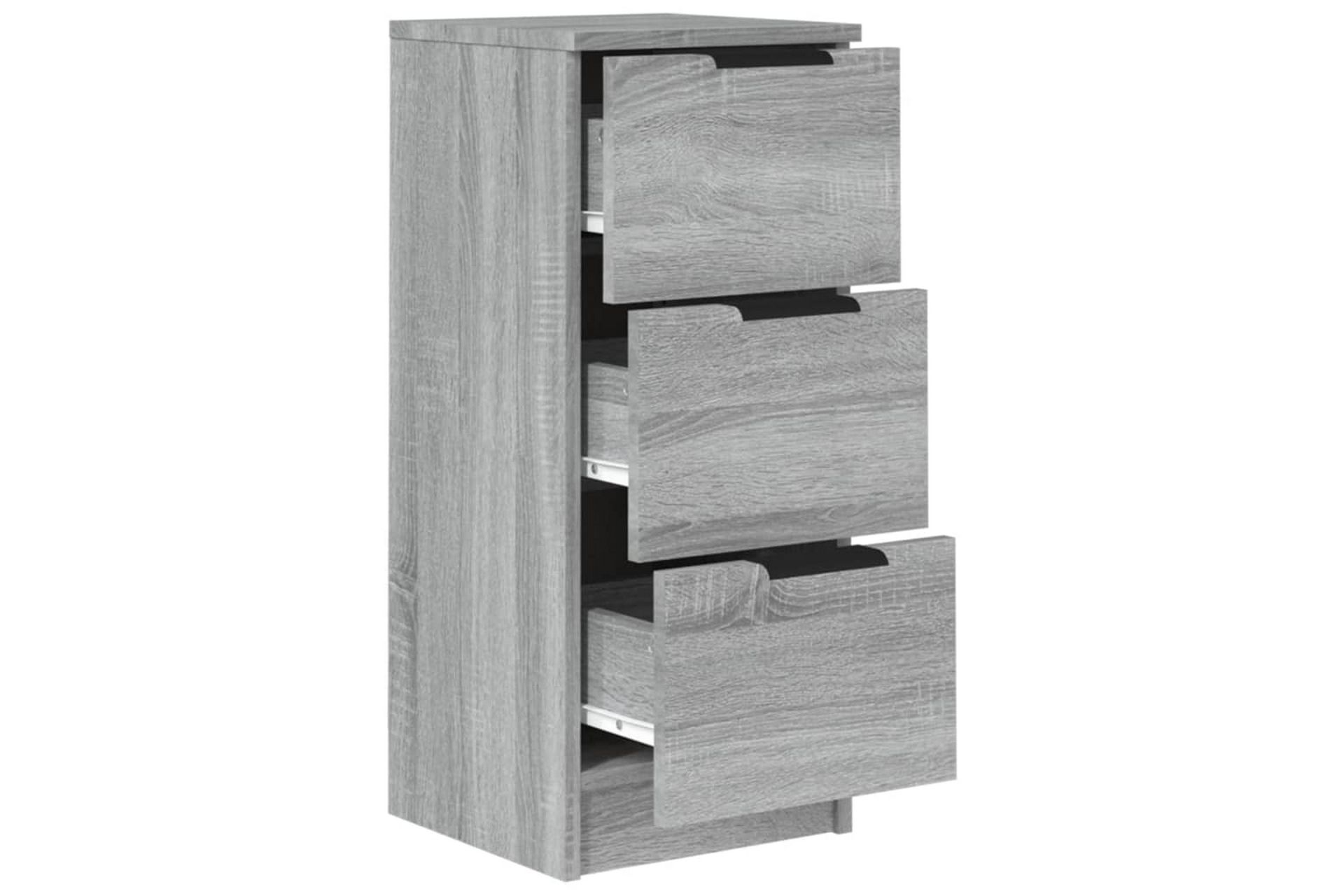 beBasic skænk 30x30x70 cm konstrueret træ grå sonoma-eg - GrÃ¥ - Opbevaring - Opbevaringsmøbler - Skænke & sideboards