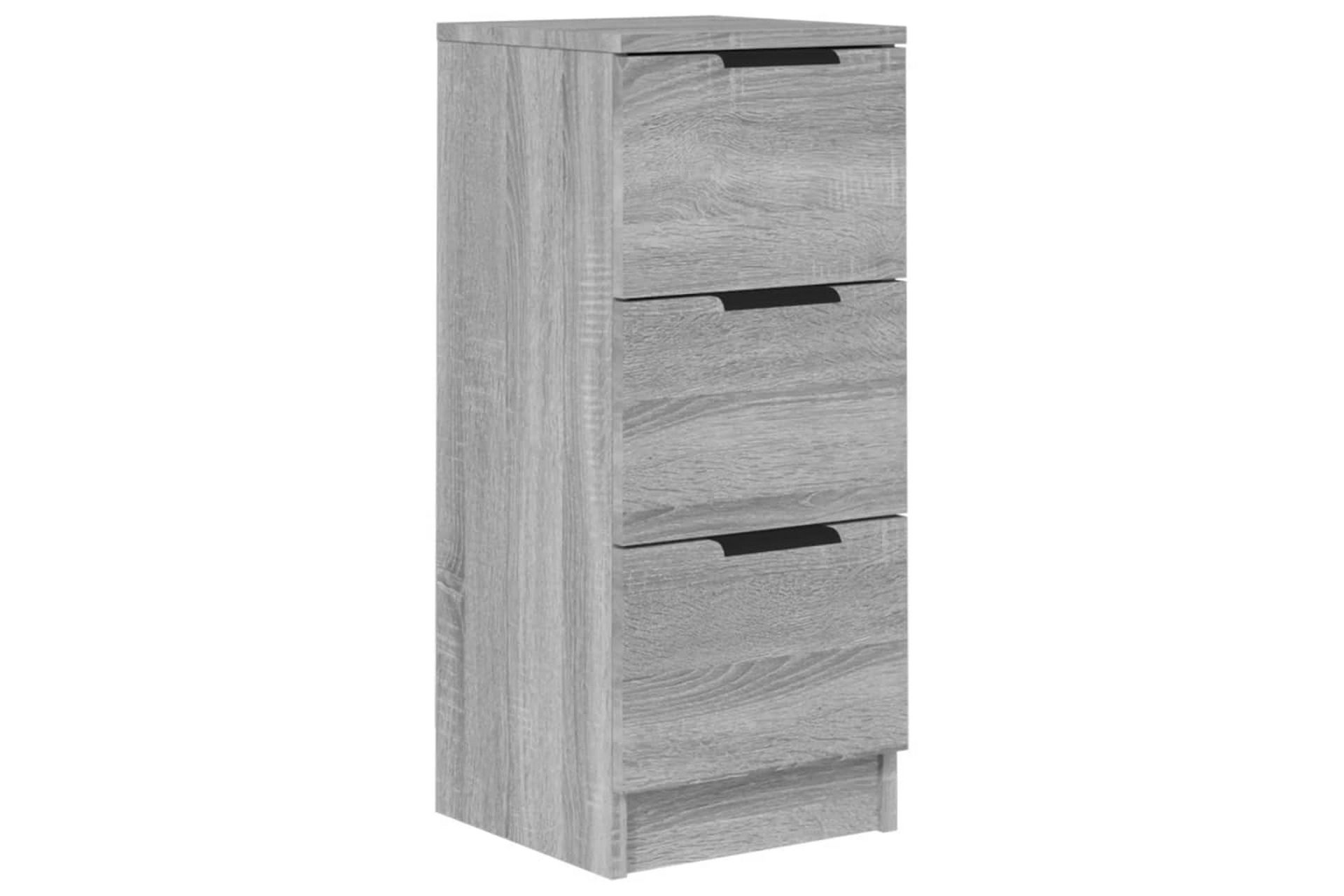 beBasic skænk 30x30x70 cm konstrueret træ grå sonoma-eg - GrÃ¥ - Opbevaring - Opbevaringsmøbler - Skænke & sideboards