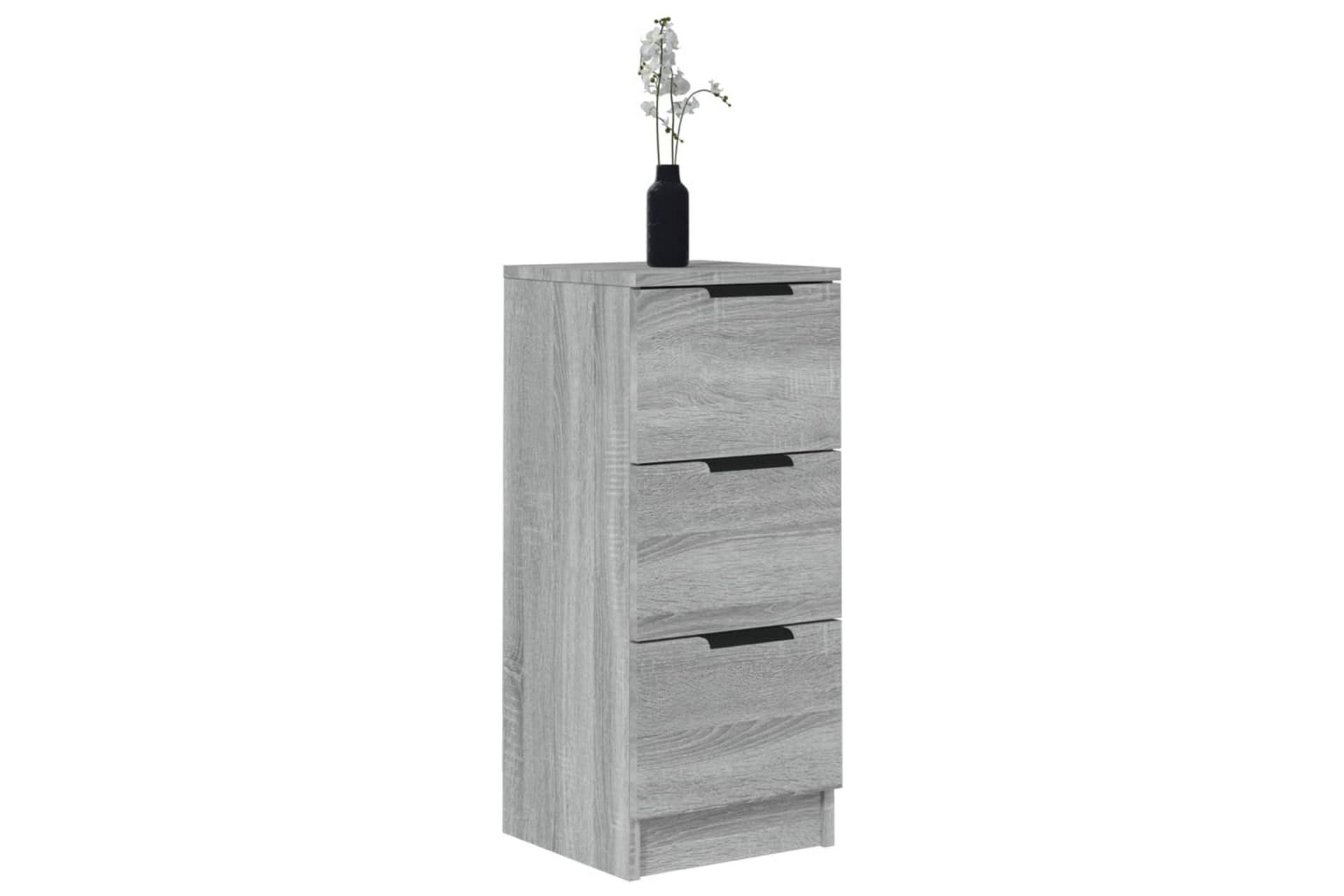 beBasic skænk 30x30x70 cm konstrueret træ grå sonoma-eg - GrÃ¥ - Opbevaring - Opbevaringsmøbler - Skænke & sideboards