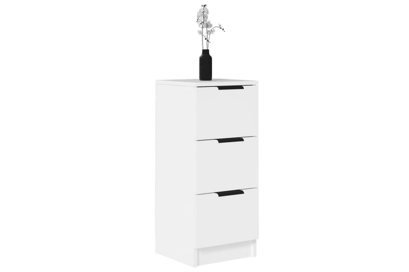 beBasic skænk 30x30x70 cm konstrueret træ hvid - Hvid - Skænke & sideboards