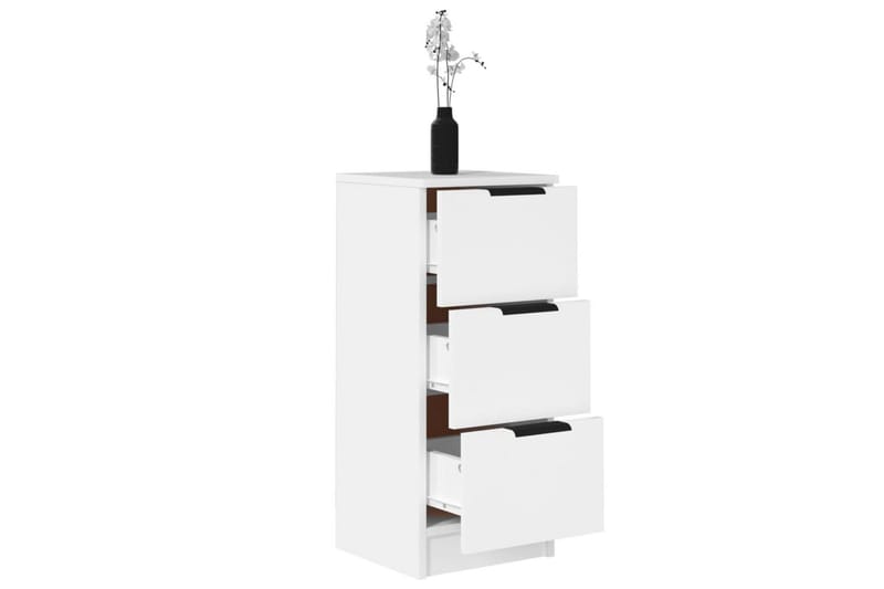beBasic skænk 30x30x70 cm konstrueret træ hvid - Hvid - Opbevaring - Opbevaringsmøbler - Skænke & sideboards