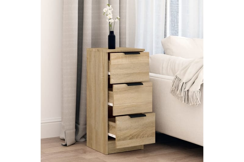 beBasic skænk 30x30x70 cm konstrueret træ sonoma-eg - Brun - Opbevaring - Opbevaringsmøbler - Skænke & sideboards