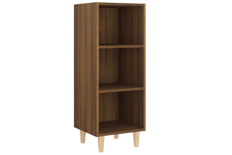 beBasic skænk 34,5x32,5x90 cm konstrueret træ brun egetræsfarve - Brun - Skænke & sideboards