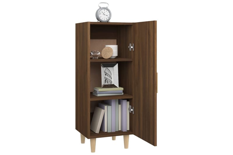 beBasic skænk 34,5x34x90 cm konstrueret træ brun egetræsfarve - Brun - Skænke & sideboards