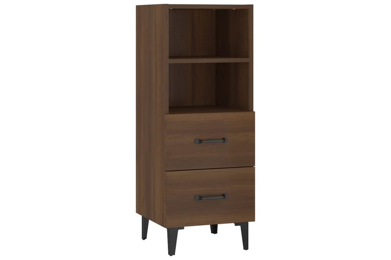 beBasic skænk 34,5x34x90 cm konstrueret træ brun egetræsfarve - Brun - Skænke & sideboards