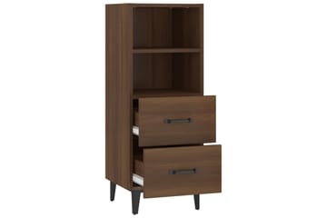 beBasic skænk 34,5x34x90 cm konstrueret træ brun egetræsfarve - Brun - Opbevaring - Opbevaringsmøbler - Skænke & sideboards