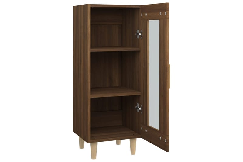 beBasic skænk 34,5x34x90 cm konstrueret træ brun egetræsfarve - Brun - Skænke & sideboards