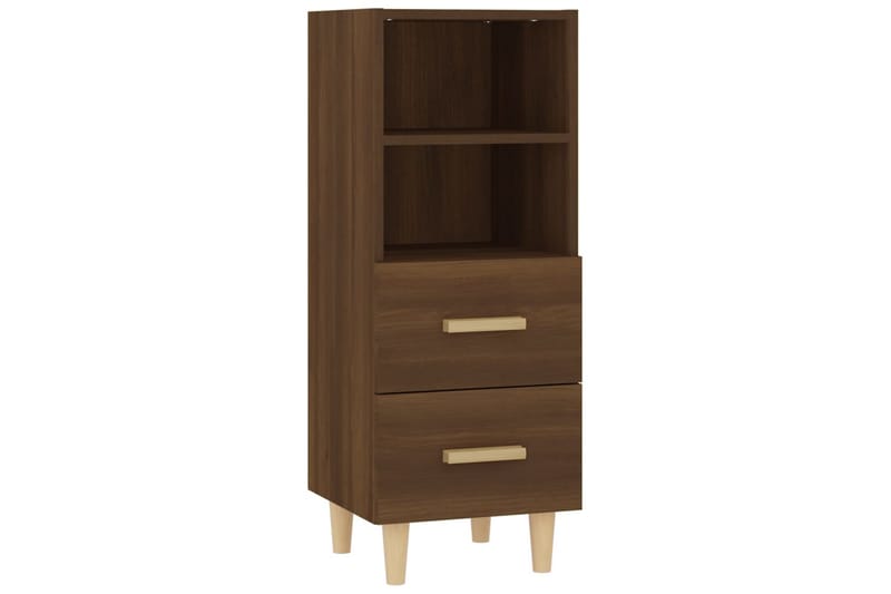 beBasic skænk 34,5x34x90 cm konstrueret træ brun egetræsfarve - Brun - Skænke & sideboards