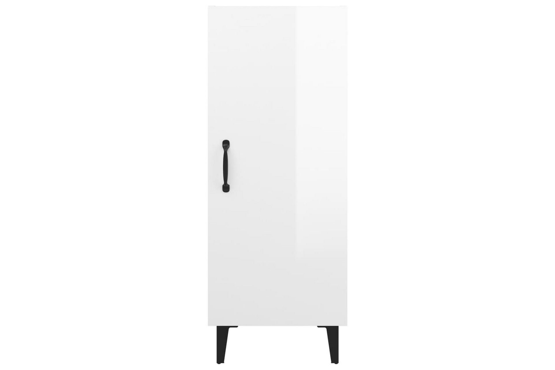 beBasic skænk 34,5x34x90 cm konstrueret træ hvid højglans - Hvid - Opbevaring - Opbevaringsmøbler - Skænke & sideboards