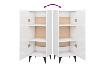 beBasic skænk 34,5x34x90 cm konstrueret træ hvid højglans - Hvid - Opbevaring - Opbevaringsmøbler - Skænke & sideboards