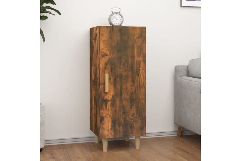 beBasic skænk 34,5x34x90 cm konstrueret træ røget egetræsfarve - Brun - Opbevaring - Opbevaringsmøbler - Skænke & sideboards