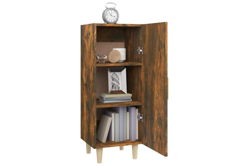 beBasic skænk 34,5x34x90 cm konstrueret træ røget egetræsfarve - Brun - Opbevaring - Opbevaringsmøbler - Skænke & sideboards