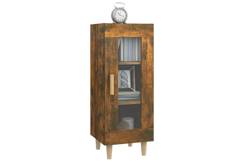 beBasic skænk 34,5x34x90 cm konstrueret træ røget egetræsfarve - Brun - Opbevaring - Opbevaringsmøbler - Skænke & sideboards
