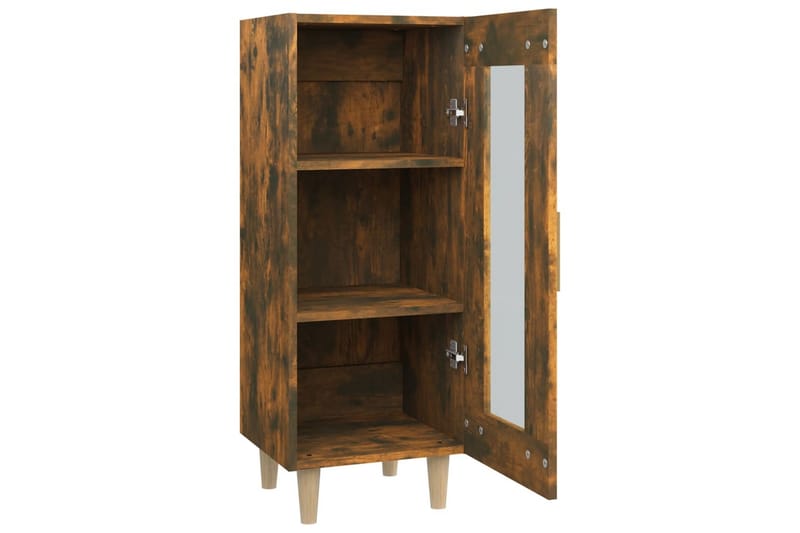 beBasic skænk 34,5x34x90 cm konstrueret træ røget egetræsfarve - Brun - Opbevaring - Opbevaringsmøbler - Skænke & sideboards