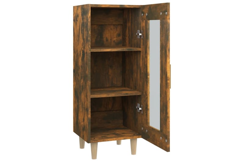 beBasic skænk 34,5x34x90 cm konstrueret træ røget egetræsfarve - Brun - Skænke & sideboards