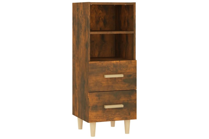 beBasic skænk 34,5x34x90 cm konstrueret træ røget egetræsfarve - Brun - Opbevaring - Opbevaringsmøbler - Skænke & sideboards
