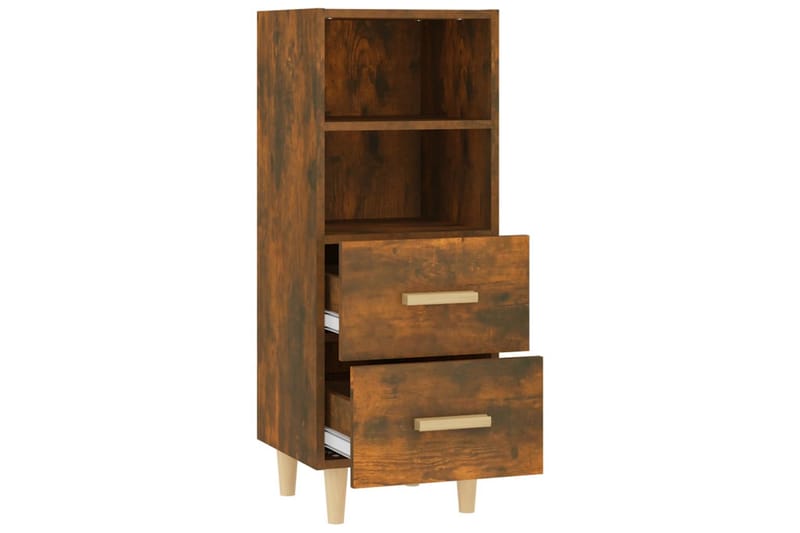 beBasic skænk 34,5x34x90 cm konstrueret træ røget egetræsfarve - Brun - Opbevaring - Opbevaringsmøbler - Skænke & sideboards