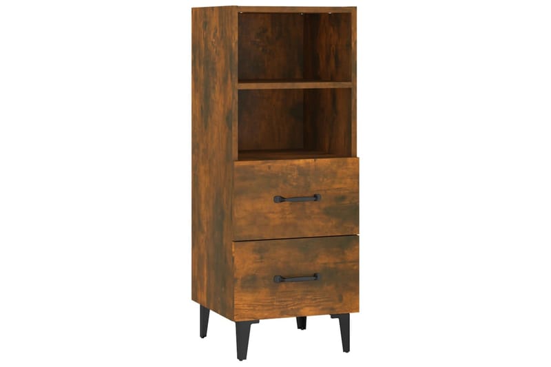 beBasic skænk 34,5x34x90 cm konstrueret træ røget egetræsfarve - Brun - Skænke & sideboards