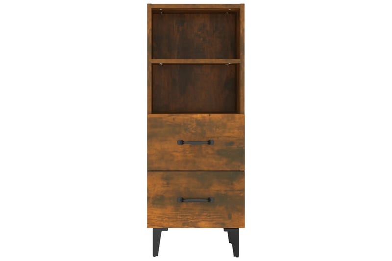beBasic skænk 34,5x34x90 cm konstrueret træ røget egetræsfarve - Brun - Opbevaring - Opbevaringsmøbler - Skænke & sideboards