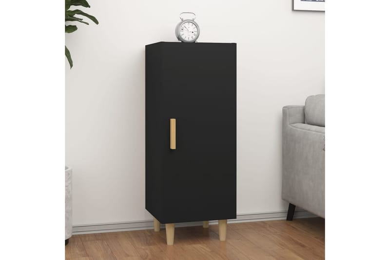 beBasic skænk 34,5x34x90 cm konstrueret træ sort - Sort - Skænke & sideboards