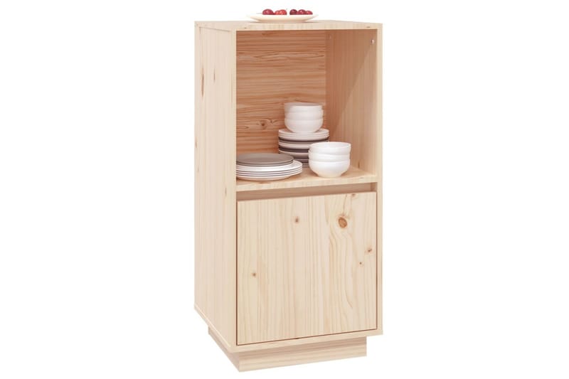 beBasic skænk 38x35x80 cm massivt fyrretræ - Brun - Skænke & sideboards