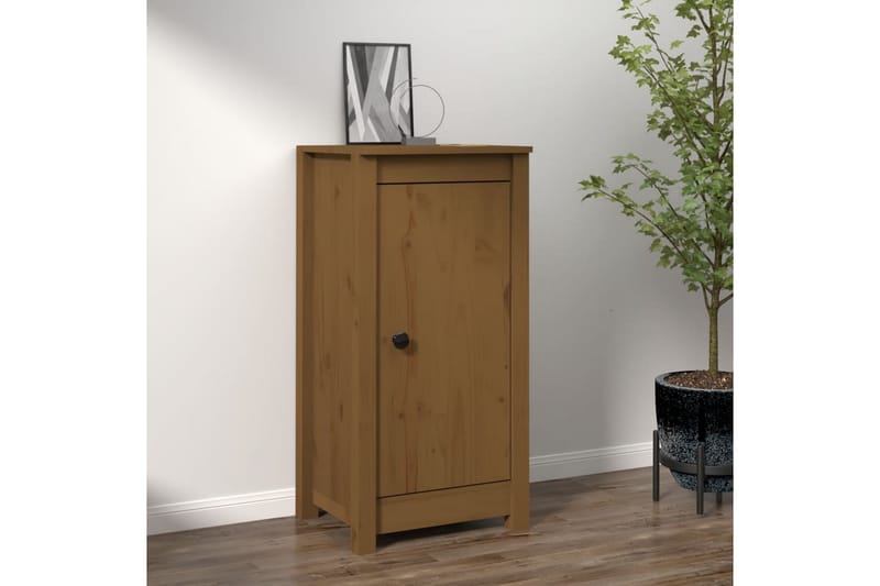 beBasic skænk 40x35x80 cm massivt fyrretræ gyldenbrun - Brun - Opbevaring - Opbevaringsmøbler - Skænke & sideboards