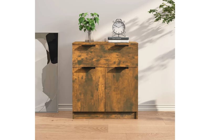 beBasic skænk 60x30x70 cm konstrueret træ røget egetræsfarve - Brun - Opbevaring - Opbevaringsmøbler - Skænke & sideboards