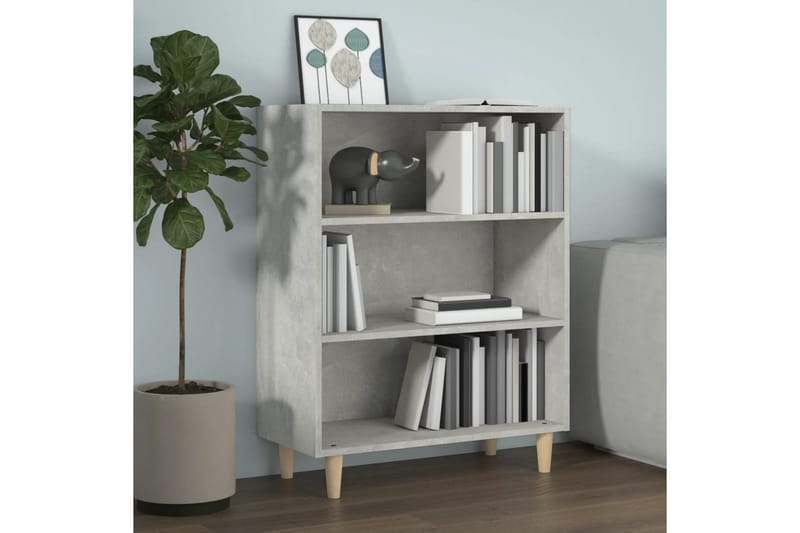 beBasic skænk 69,5x32,5x90 cm konstrueret træ betongrå - GrÃ¥ - Skænke & sideboards