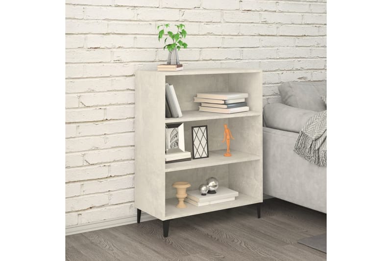 beBasic skænk 69,5x32,5x90 cm konstrueret træ betongrå - GrÃ¥ - Opbevaring - Opbevaringsmøbler - Skænke & sideboards