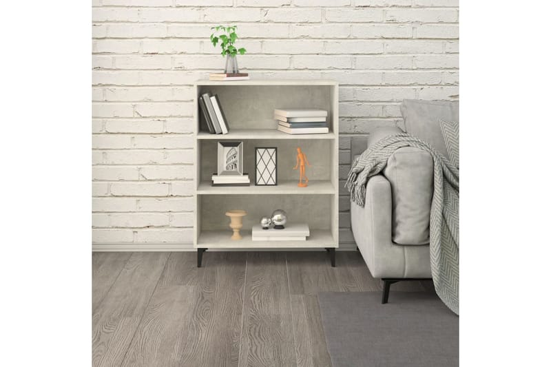 beBasic skænk 69,5x32,5x90 cm konstrueret træ betongrå - GrÃ¥ - Opbevaring - Opbevaringsmøbler - Skænke & sideboards