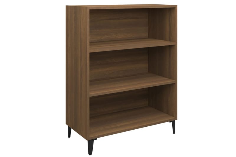 beBasic skænk 69,5x32,5x90 cm konstrueret træ brun egetræsfarve - Brun - Skænke & sideboards