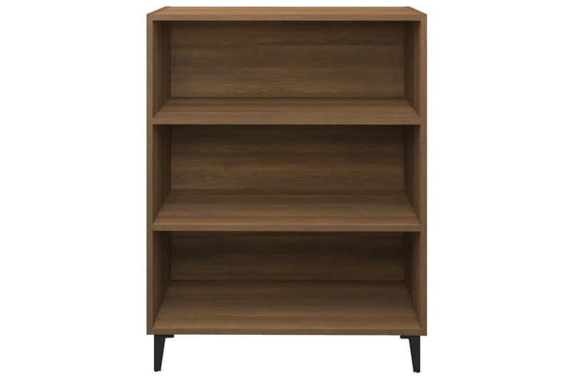 beBasic skænk 69,5x32,5x90 cm konstrueret træ brun egetræsfarve - Brun - Skænke & sideboards