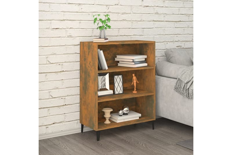 beBasic skænk 69,5x32,5x90 cm konstrueret træ røget egetræsfarve - Brun - Skænke & sideboards