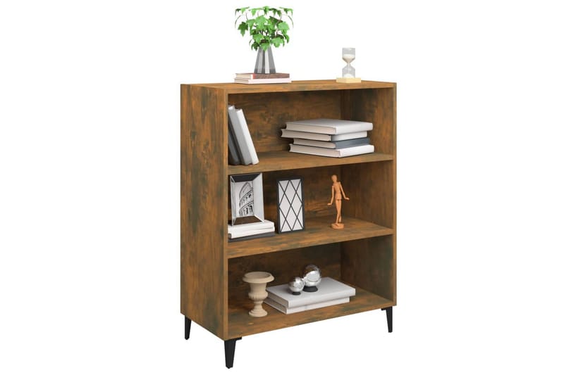 beBasic skænk 69,5x32,5x90 cm konstrueret træ røget egetræsfarve - Brun - Opbevaring - Opbevaringsmøbler - Skænke & sideboards