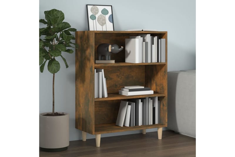 beBasic skænk 69,5x32,5x90 cm konstrueret træ røget egetræsfarve - Brun - Skænke & sideboards