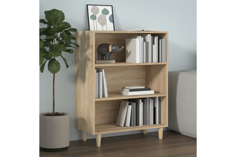 beBasic skænk 69,5x32,5x90 cm konstrueret træ sonoma-eg - Brun - Skænke & sideboards