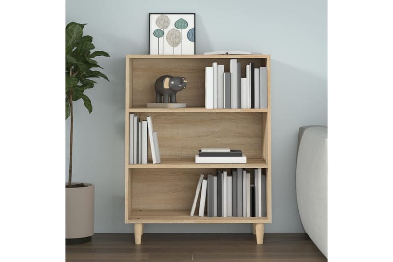 beBasic skænk 69,5x32,5x90 cm konstrueret træ sonoma-eg - Brun - Skænke & sideboards