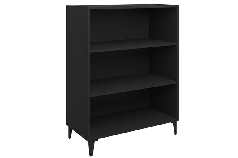 beBasic skænk 69,5x32,5x90 cm konstrueret træ sort - Sort - Skænke & sideboards