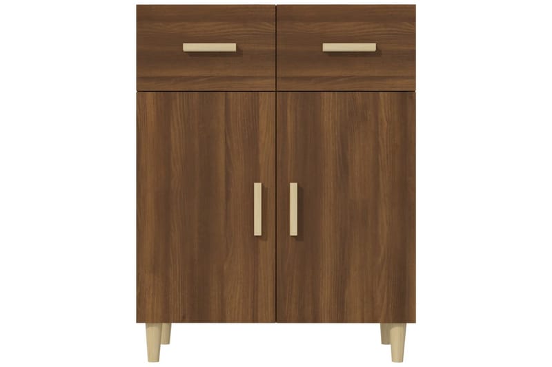 beBasic skænk 69,5x34x89 cm konstrueret træ brun egetræsfarve - Brun - Opbevaring - Opbevaringsmøbler - Skænke & sideboards