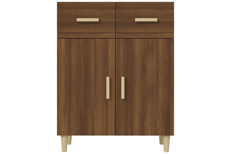 beBasic skænk 69,5x34x89 cm konstrueret træ brun egetræsfarve - Brun - Skænke & sideboards